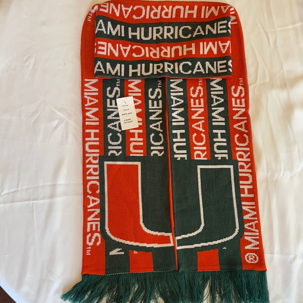 MLS Hurricane scarf sample Adidas orange and green